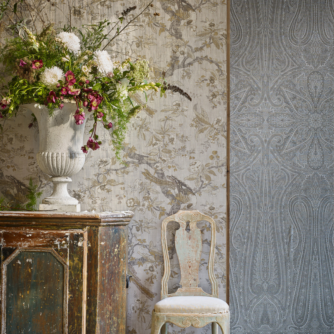Carta da parati Zoffany Chintz Lustre