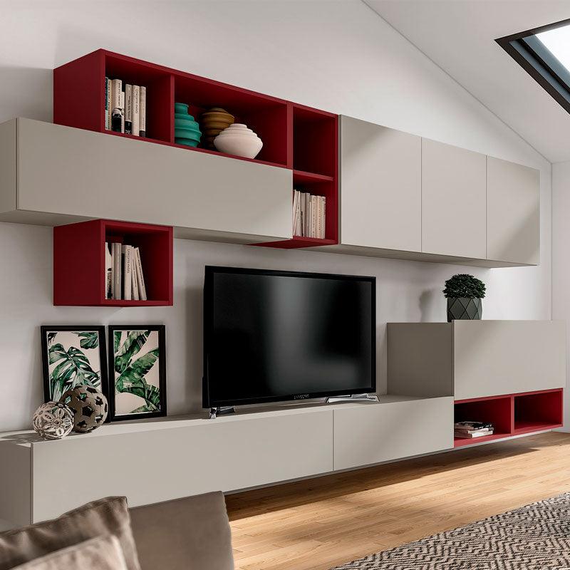 Living Cherry by Arredamento Italia - Santalucia, Tipologia_Parete giorno - Living - Arredamento Italia