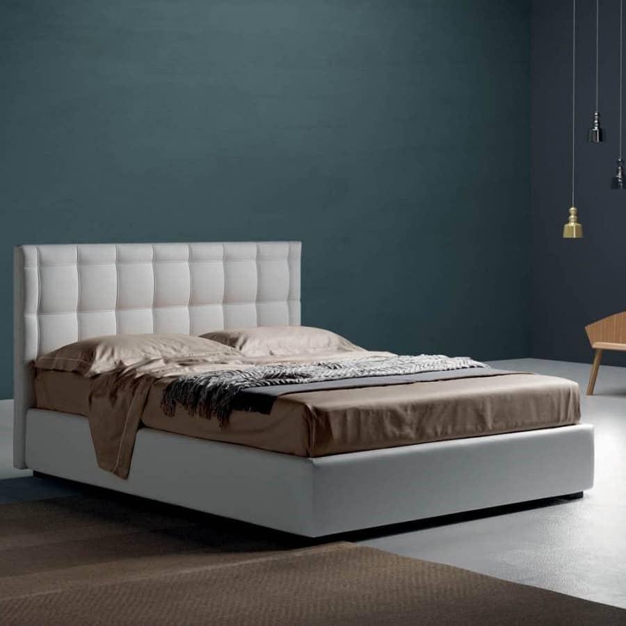 Letto Cotton - Caratteristiche_Imbottito, Caratteristiche_Sfoderabile, Dimensione_Matrimoniale, Samoa - Letti - Mobilmarket