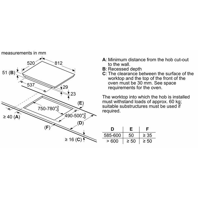 Piano cottura a induzione Siemens iQ500 ED877FSB5E (80 cm) - Brand_Siemens, Tipologia_Piano cottura - Elettrodomestici da incasso - Siemens