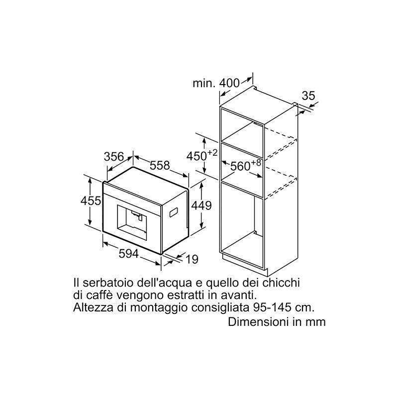 Macchina del caffè automatica Siemens iQ700 CT836LEB6 - Brand_Siemens, Tipologia_Macchina caffè - Elettrodomestici da incasso - Siemens