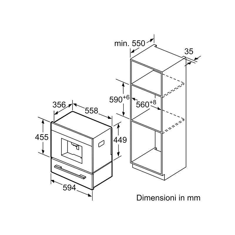 Macchina del caffè automatica Siemens iQ700 CT836LEB6 - Brand_Siemens, Tipologia_Macchina caffè - Elettrodomestici da incasso - Siemens