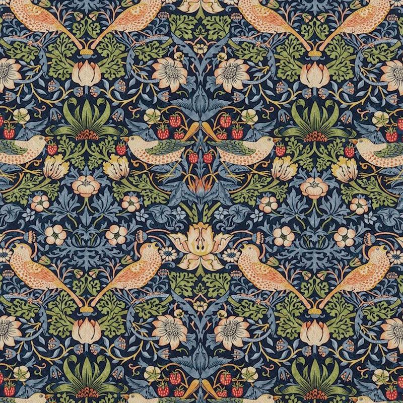 Tessuto Morris Strawberry Thief - Brand_Morris, Fantasia_Natura - Tessuti - Morris