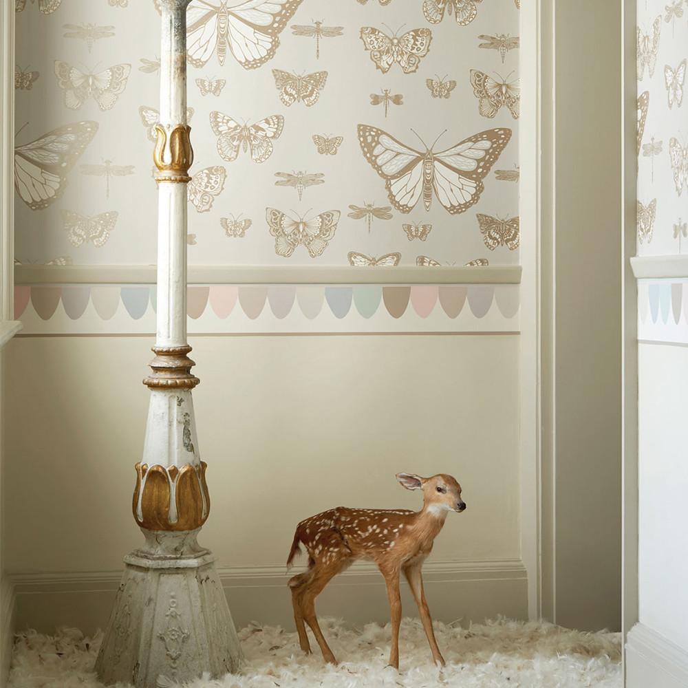 Carta da parati Cole&Son Butterflies & Dragonflies - Brand_Cole&Son, Fantasia_Fantasia - Carte da parati - Cole&Son