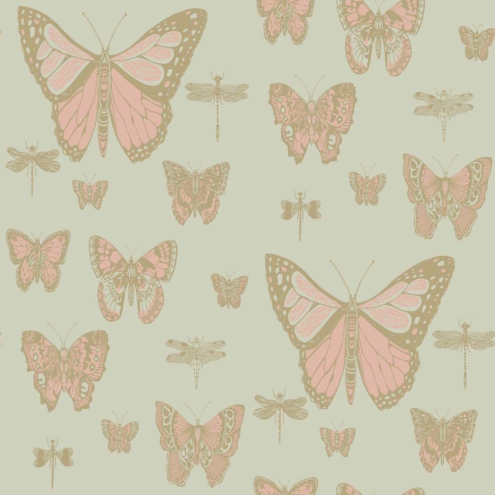 Carta da parati Cole&Son Butterflies & Dragonflies - Brand_Cole&Son, Fantasia_Fantasia - Carte da parati - Cole&Son
