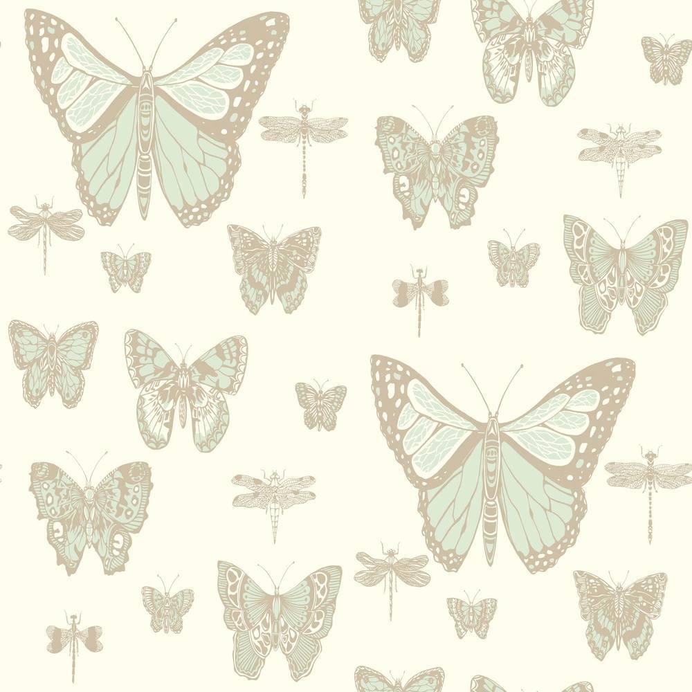 Carta da parati Cole&Son Butterflies & Dragonflies - Brand_Cole&Son, Fantasia_Fantasia - Carte da parati - Cole&Son