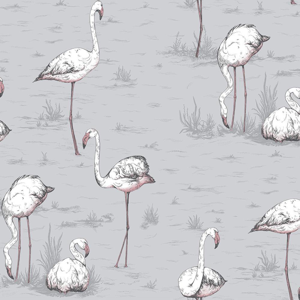Carta da parati Cole&Son Flamingos - Brand_Cole&Son, Fantasia_Natura - Carte da parati - Cole&Son