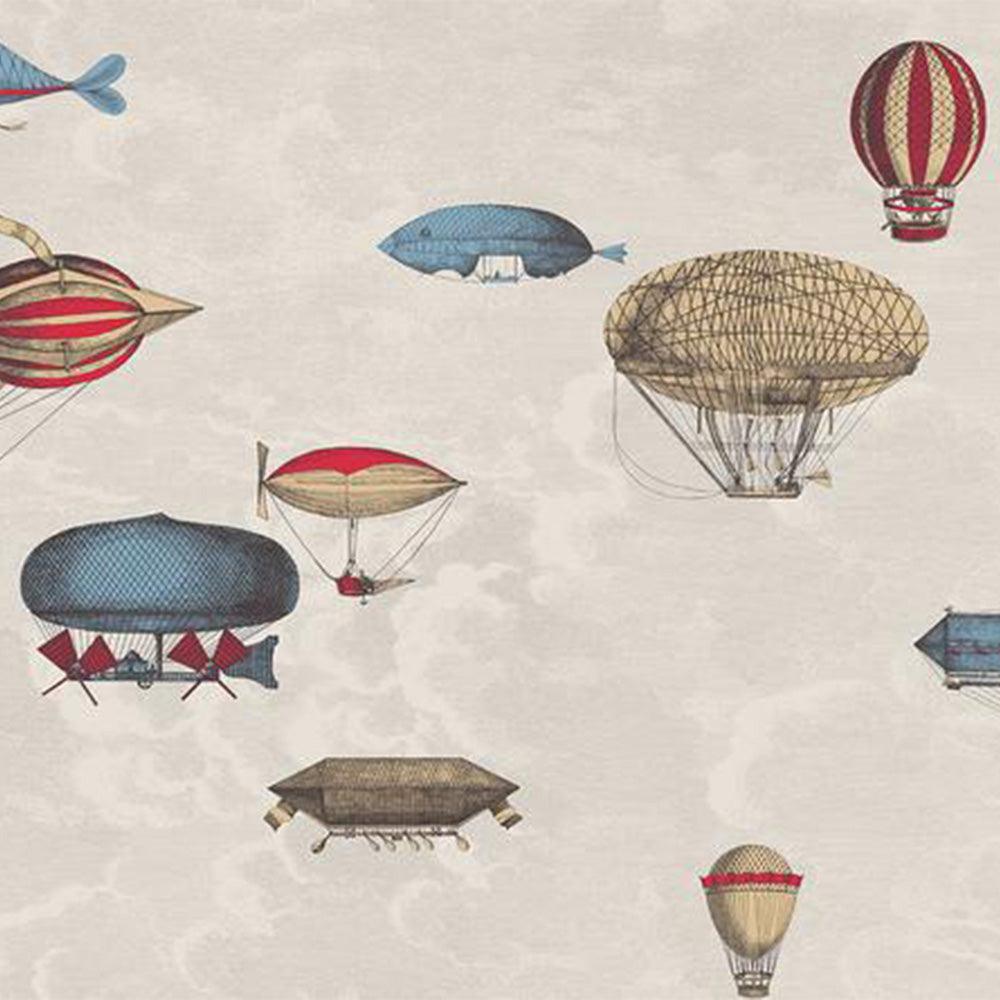 Carta da parati Cole&Son Fornasetti Macchine Voltanti - Brand_Cole&Son, Fantasia_Fantasia - Carte da parati - Cole&Son