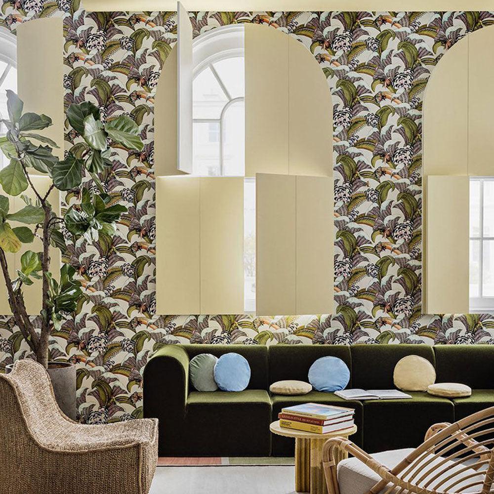 Carta da parati Cole&Son Hoopoe Leaves - Brand_Cole&Son, Fantasia_Natura - Carte da parati - Cole&Son