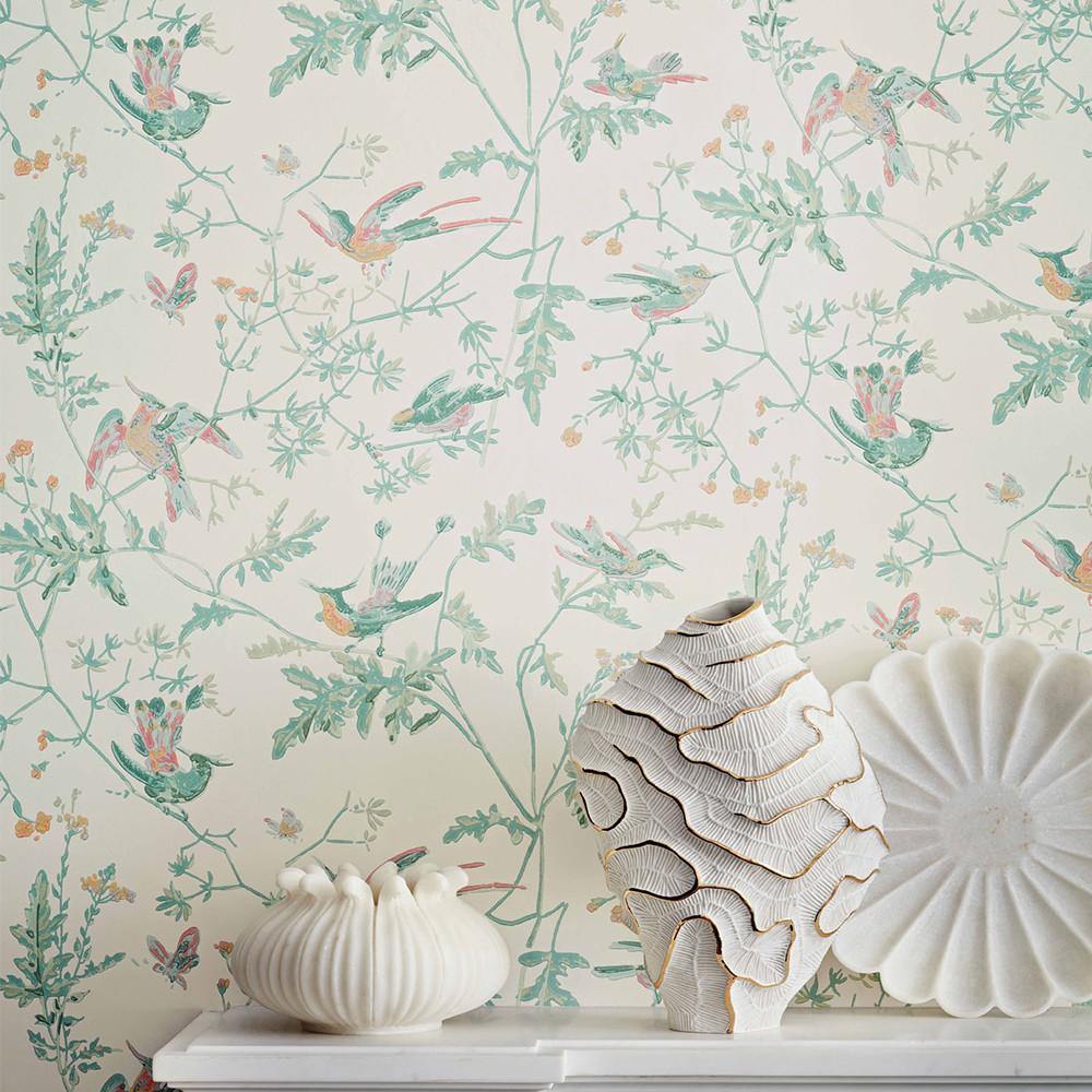 Carta da parati Cole&Son Humming Birds - Brand_Cole&Son, Fantasia_Natura - Carte da parati - Cole&Son