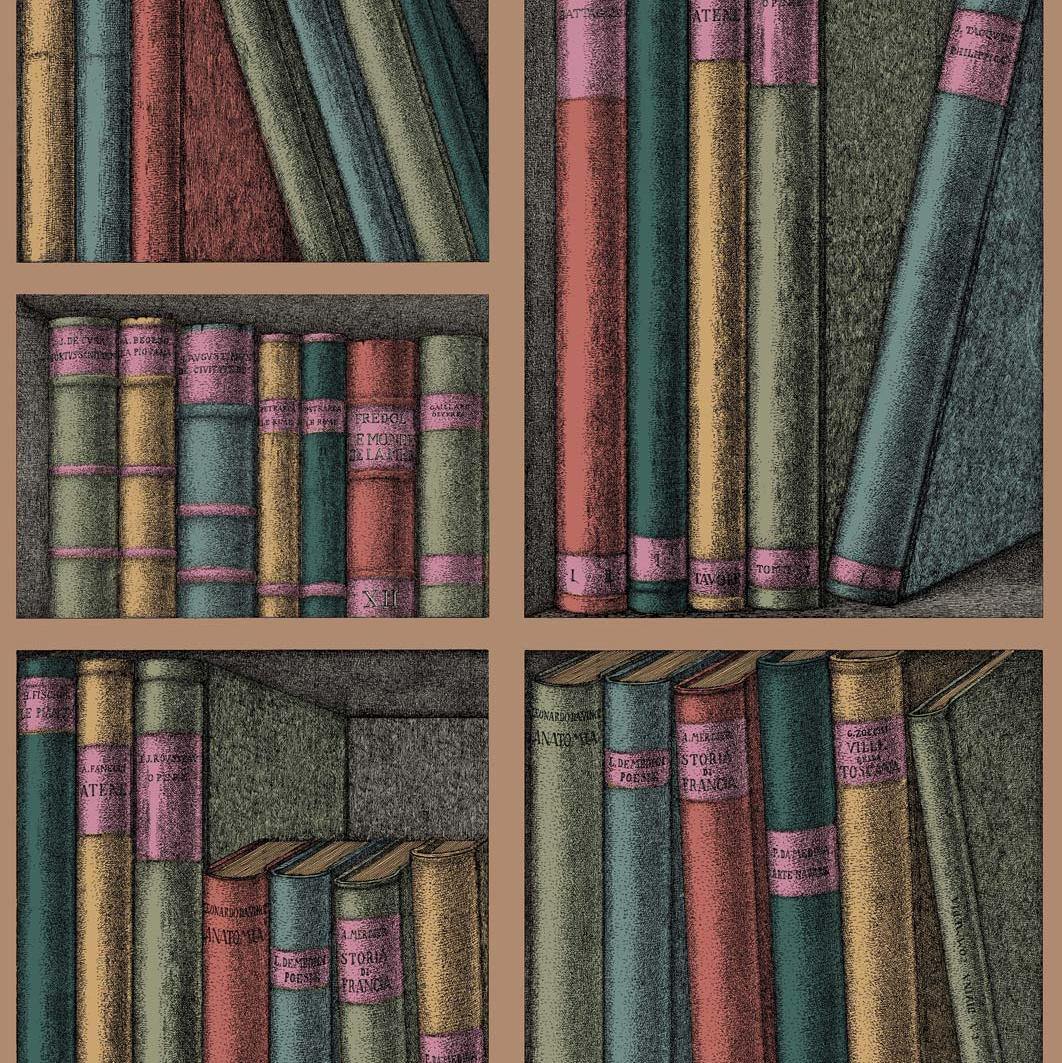 Carta da parati Cole&Sons Ex Libris Fornasetti - Brand_Cole&Son, Fantasia_Fantasia - Carte da parati - Cole&Son