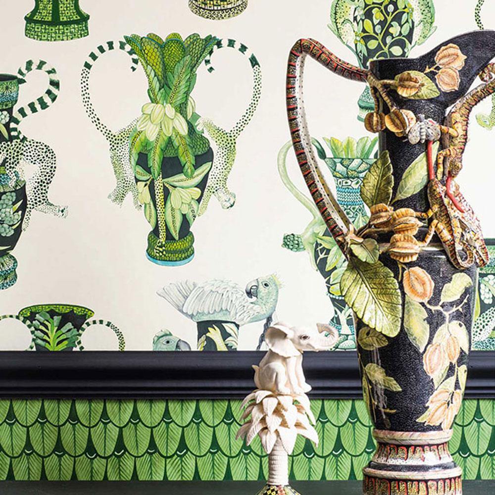 Carta da parati Cole&Sons Khulu Vases - Brand_Cole&Son, Fantasia_Fantasia - Carte da parati - Cole&Son