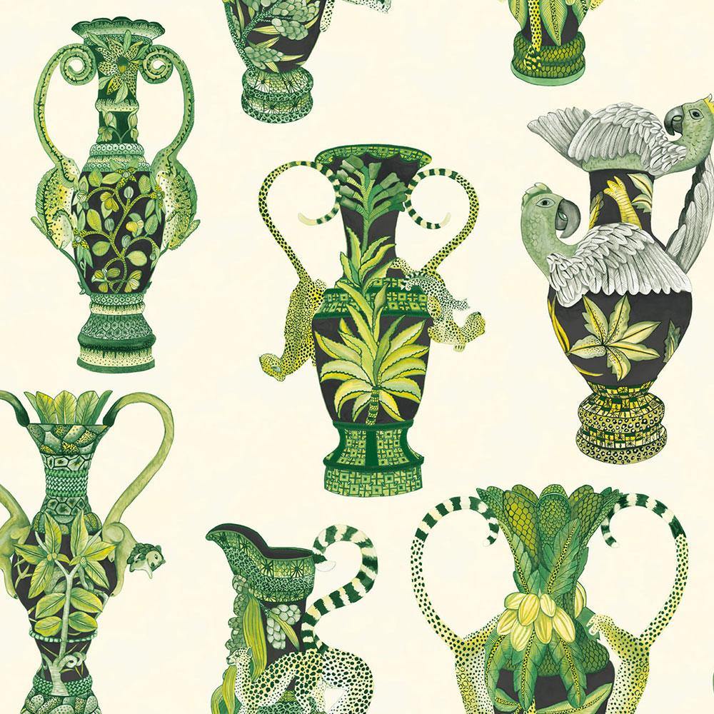Carta da parati Cole&Sons Khulu Vases - Brand_Cole&Son, Fantasia_Fantasia - Carte da parati - Cole&Son