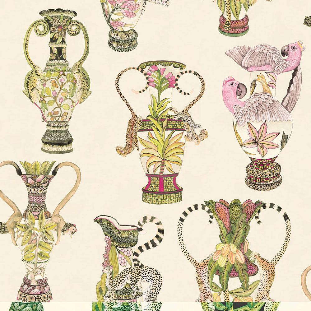 Carta da parati Cole&Sons Khulu Vases - Brand_Cole&Son, Fantasia_Fantasia - Carte da parati - Cole&Son