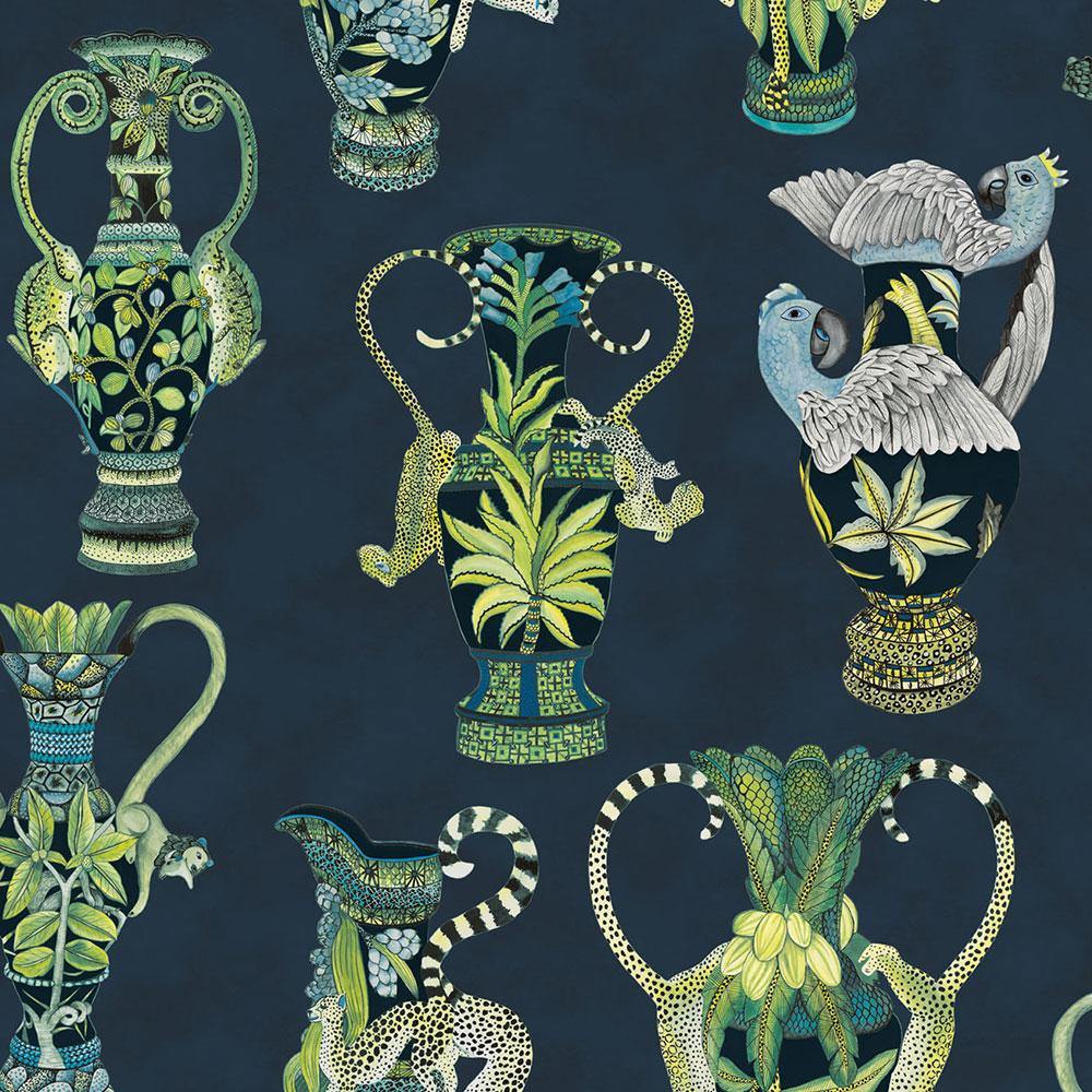 Carta da parati Cole&Sons Khulu Vases - Brand_Cole&Son, Fantasia_Fantasia - Carte da parati - Cole&Son