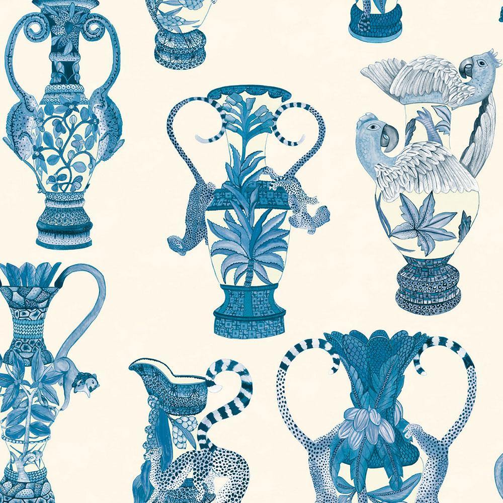 Carta da parati Cole&Sons Khulu Vases - Brand_Cole&Son, Fantasia_Fantasia - Carte da parati - Cole&Son