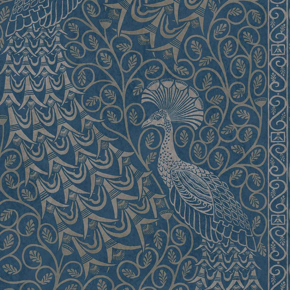 Carta da parati Cole&Sons Pavo Parade - azzurro, Brand_Cole&Son, Fantasia_Natura - Carte da parati - Cole&Son