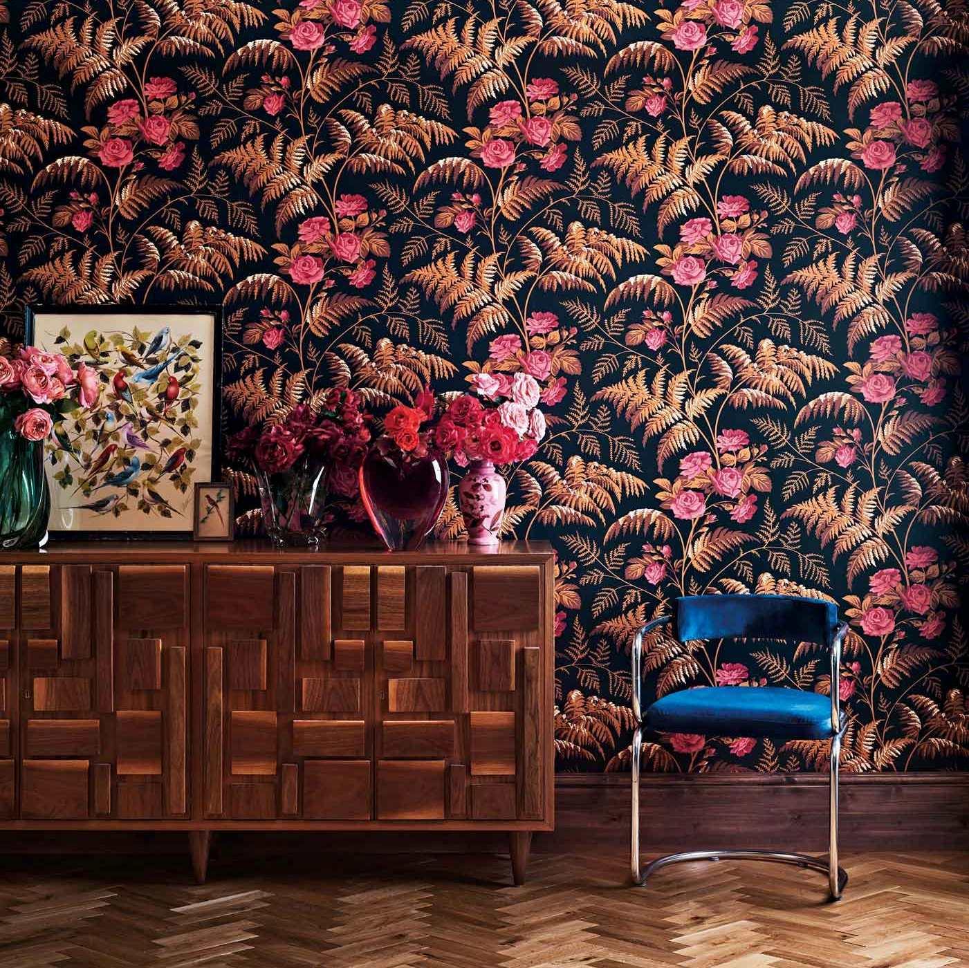 Carta da parati Cole&Sons Rose - Brand_Cole&Son, Fantasia_Natura - Carte da parati - Cole&Son