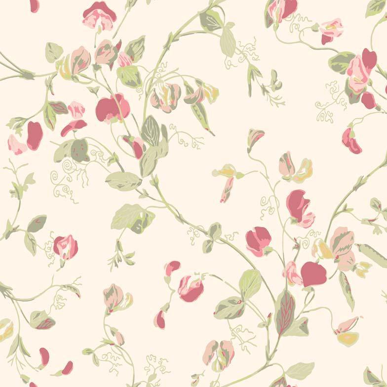 Carta da parati Cole&Sons Sweet Pea - Brand_Cole&Son, Fantasia_Natura - Carte da parati - Cole&Son