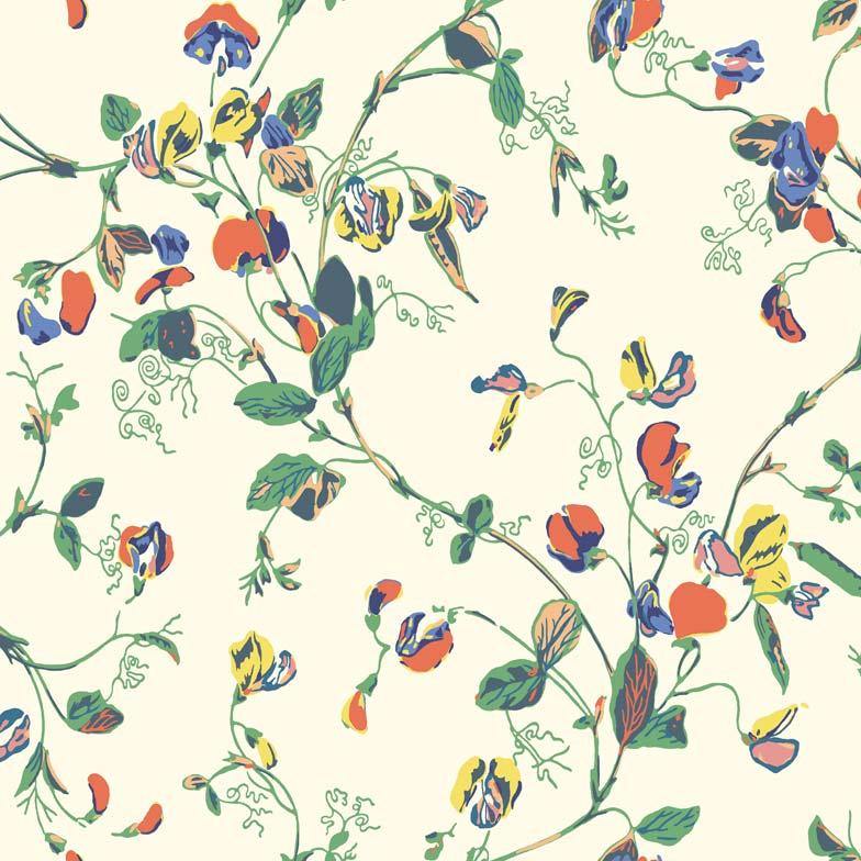 Carta da parati Cole&Sons Sweet Pea - Brand_Cole&Son, Fantasia_Natura - Carte da parati - Cole&Son