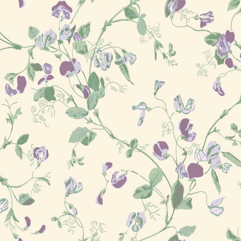 Carta da parati Cole&Sons Sweet Pea - Brand_Cole&Son, Fantasia_Natura - Carte da parati - Cole&Son