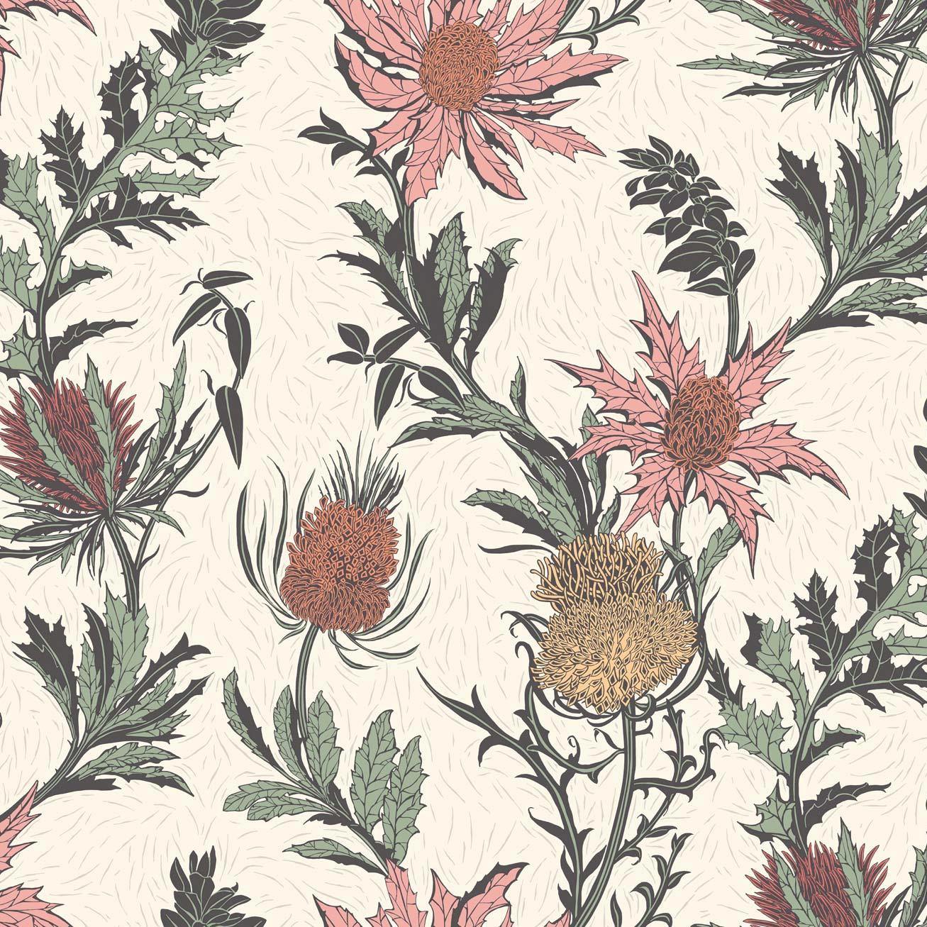 Carta da parati Cole&Sons Thistle - Brand_Cole&Son, Fantasia_Natura - Carte da parati - Cole&Son