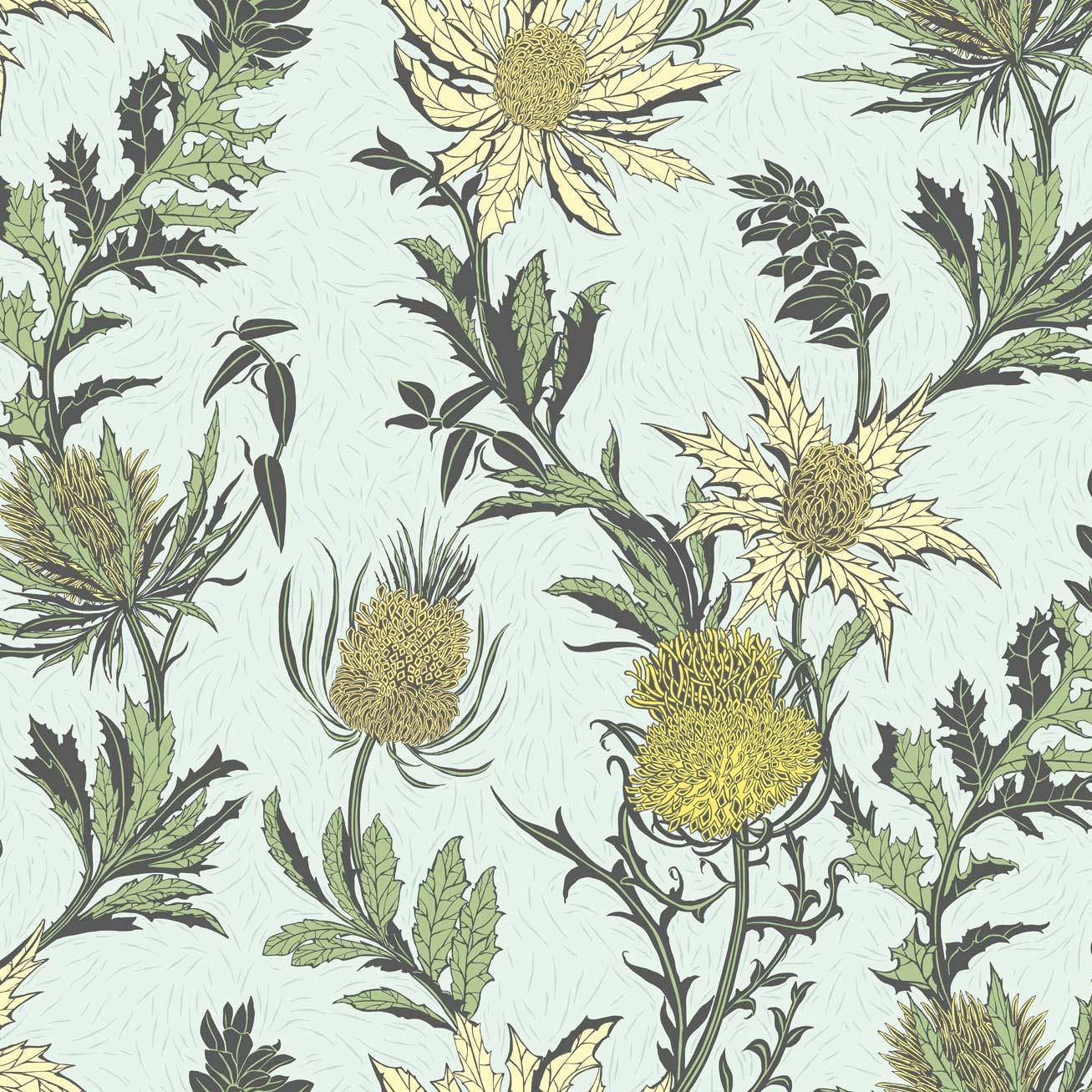 Carta da parati Cole&Sons Thistle - Brand_Cole&Son, Fantasia_Natura - Carte da parati - Cole&Son