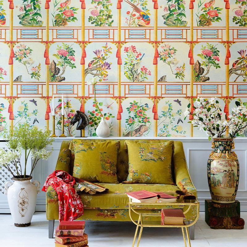 Carta da parati Mindthegap Flowering Wall - Brand_Mindthegap, Fantasia_Natura - Carte da parati - Mindthegap