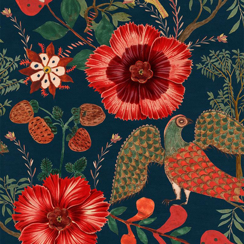 Carta da parati Mindthegap Folk Szekely Dark - Brand_Mindthegap, Fantasia_Natura - Carte da parati - Mindthegap