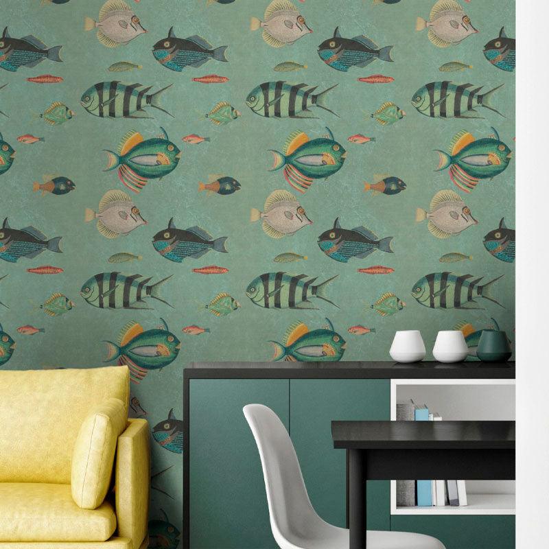 Carta da parati Mindthegap Poissons - Brand_Mindthegap, Fantasia_Natura - Carte da parati - Mindthegap
