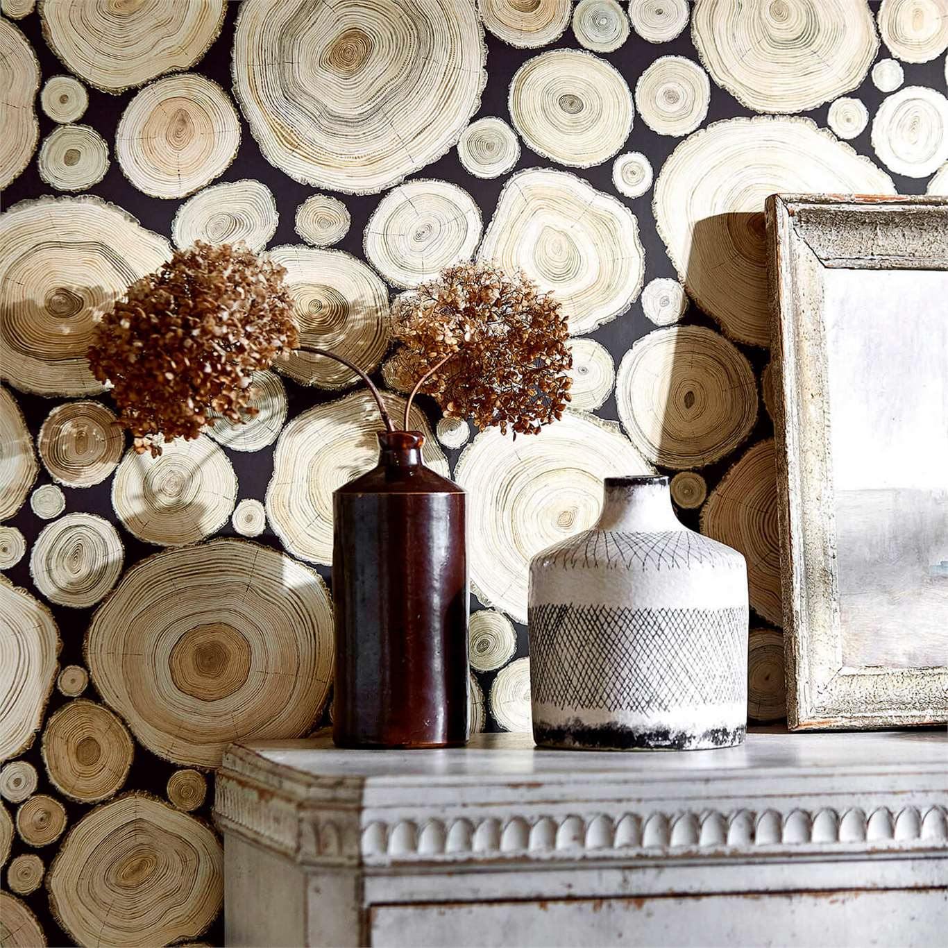 Carta da parati Sanderson Alnwick Logs - Brand_Sanderson, Fantasia_Fantasia - Carte da parati - Sanderson