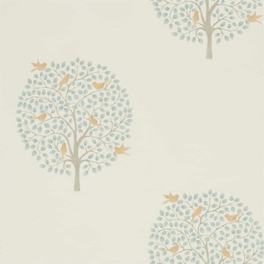 Carta da parati Sanderson Bay Tree - Brand_Sanderson, Fantasia_Natura - Carte da parati - Sanderson