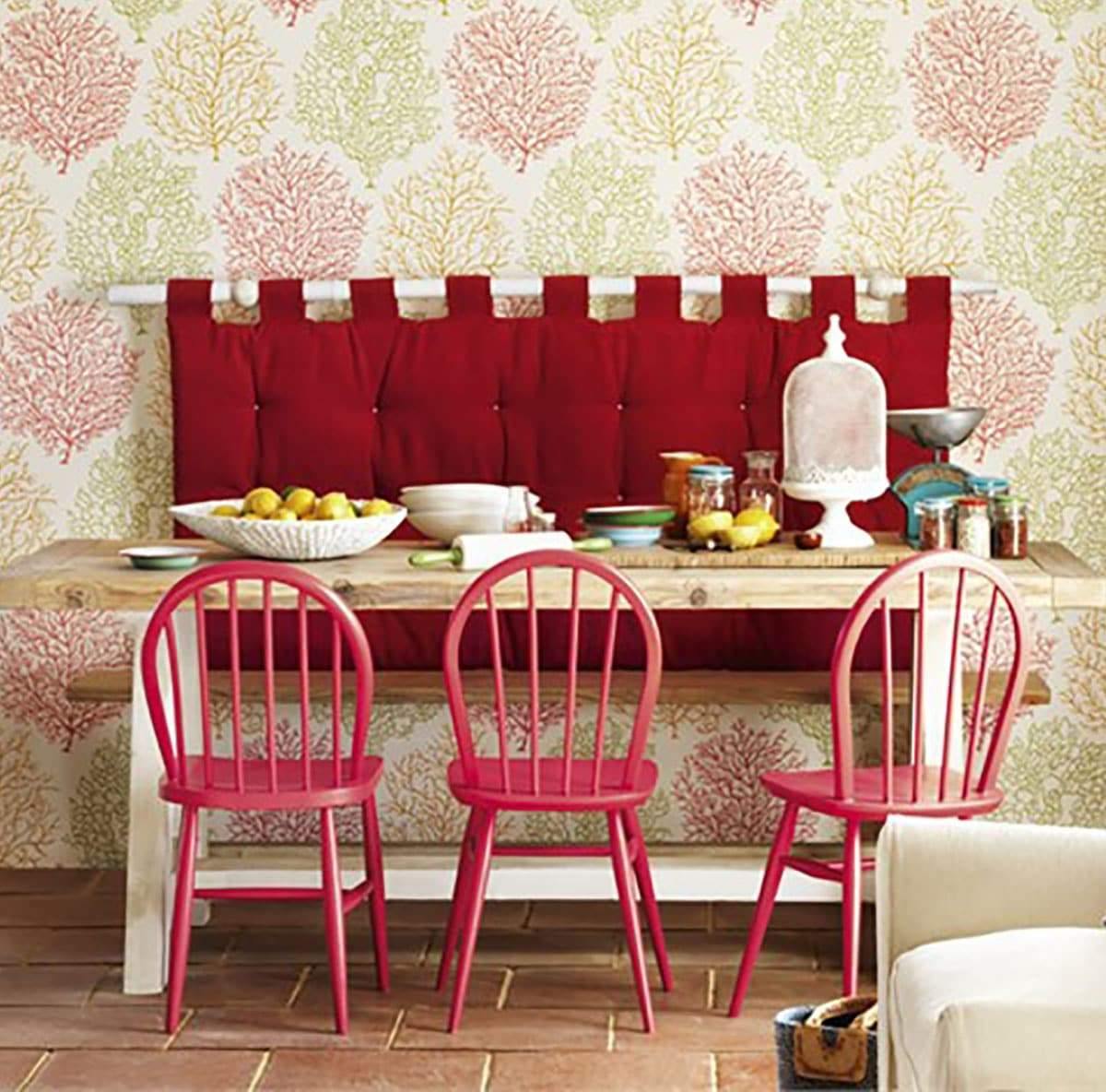 Carta da parati Sanderson Coral - Brand_Sanderson, Fantasia_Natura - Carte da parati - Sanderson