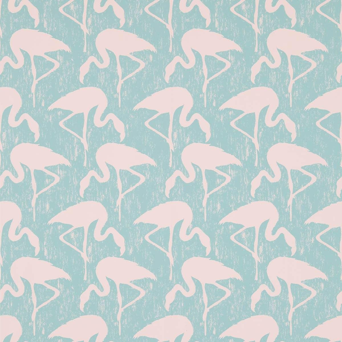 Carta da parati Sanderson Flamingos - Brand_Sanderson, Fantasia_Fantasia - Carte da parati - Sanderson