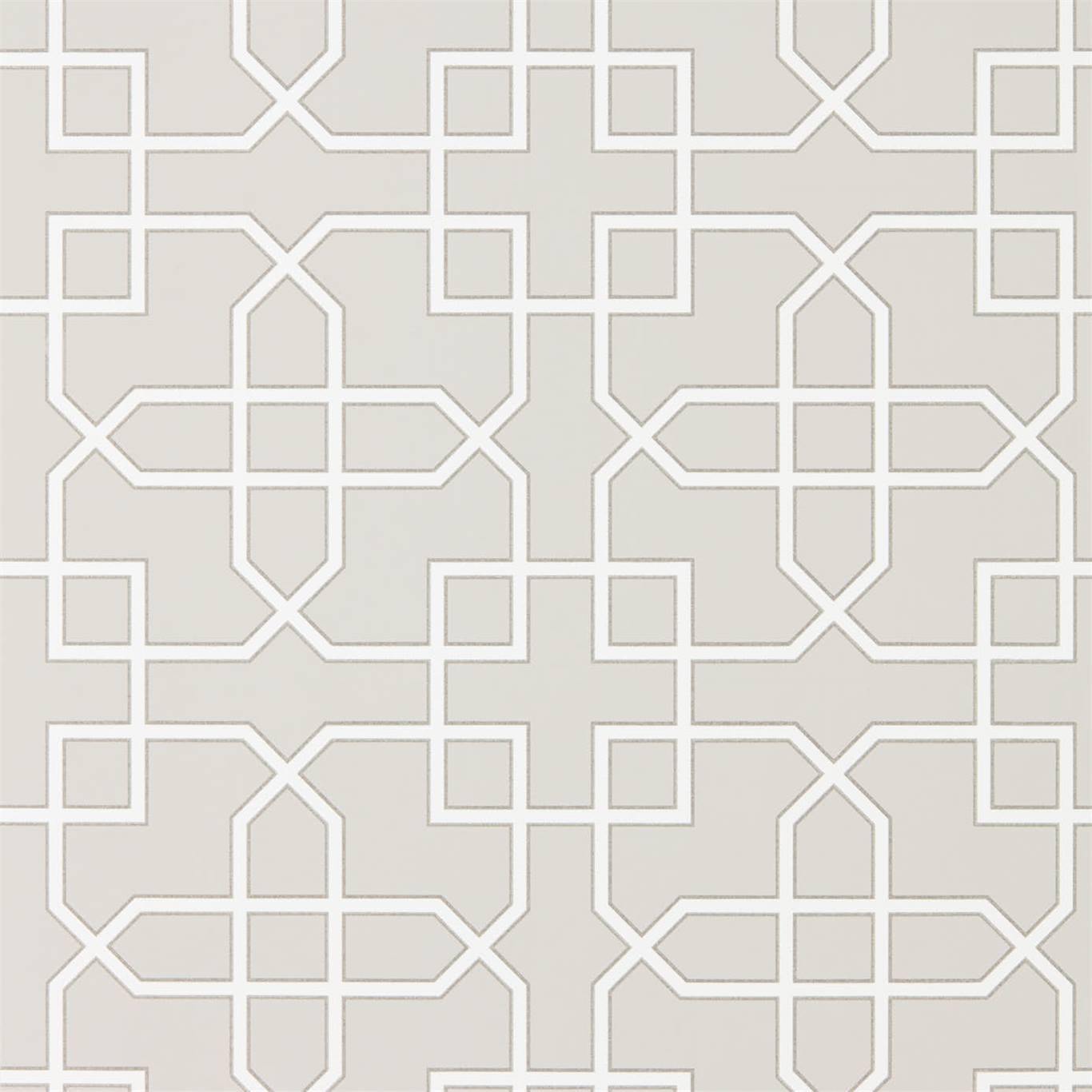 Carta da Parati Sanderson Hampton Trellis - Brand_Sanderson, Fantasia_Geometrica - Carte da parati - Sanderson