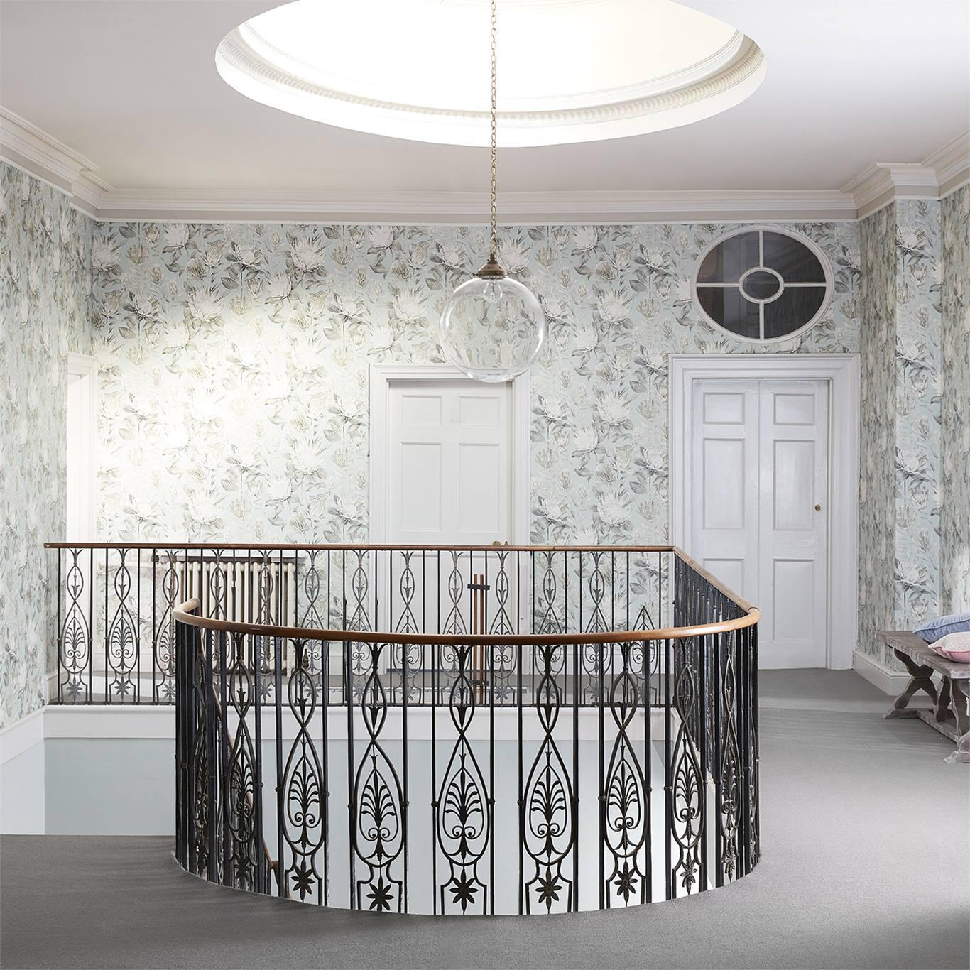 Carta da Parati Sanderson King Protea - Brand_Sanderson, Fantasia_Natura - Carte da parati - Sanderson