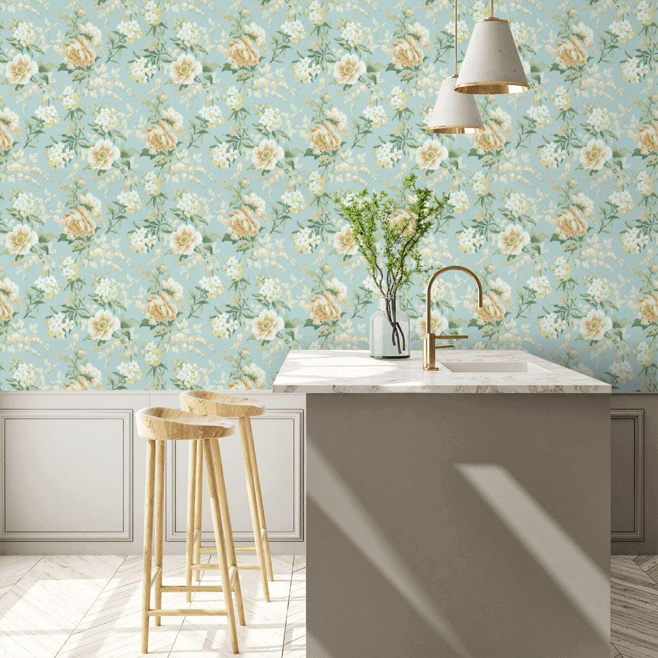 Carta da Parati Sanderson Olivia - Brand_Sanderson, Fantasia_Fantasia - Carte da parati - Sanderson