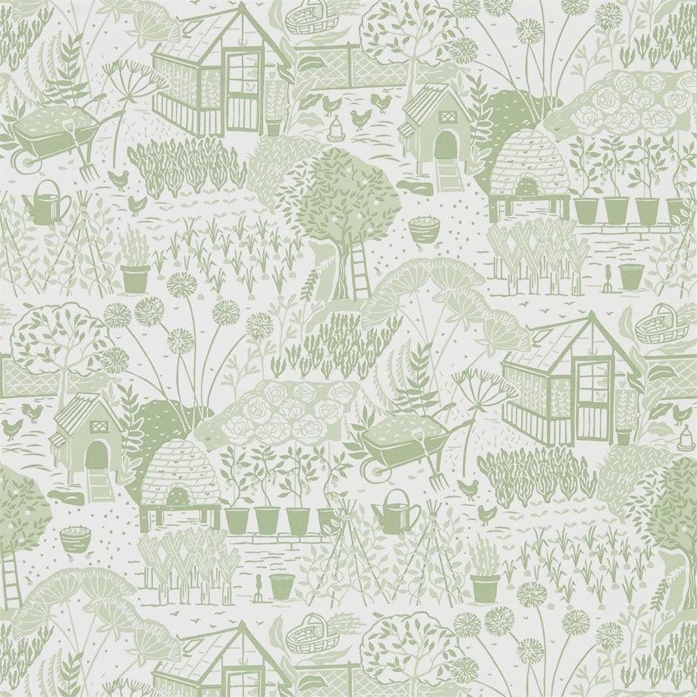 Carta da parati Sanderson The Allotment - Brand_Sanderson, Fantasia_Fantasia - Carte da parati - Sanderson