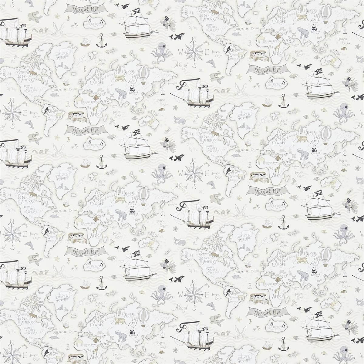 Carta da parati Sanderson Treasure Map - Brand_Sanderson, Fantasia_Fantasia - Carte da parati - Sanderson