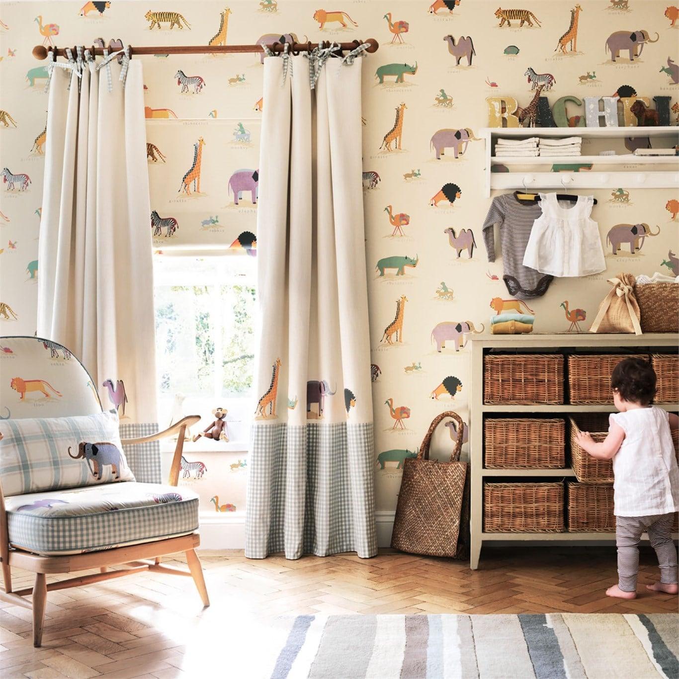 Carta da parati Sanderson Two by Two - Brand_Sanderson, Fantasia_Fantasia - Carte da parati - Sanderson