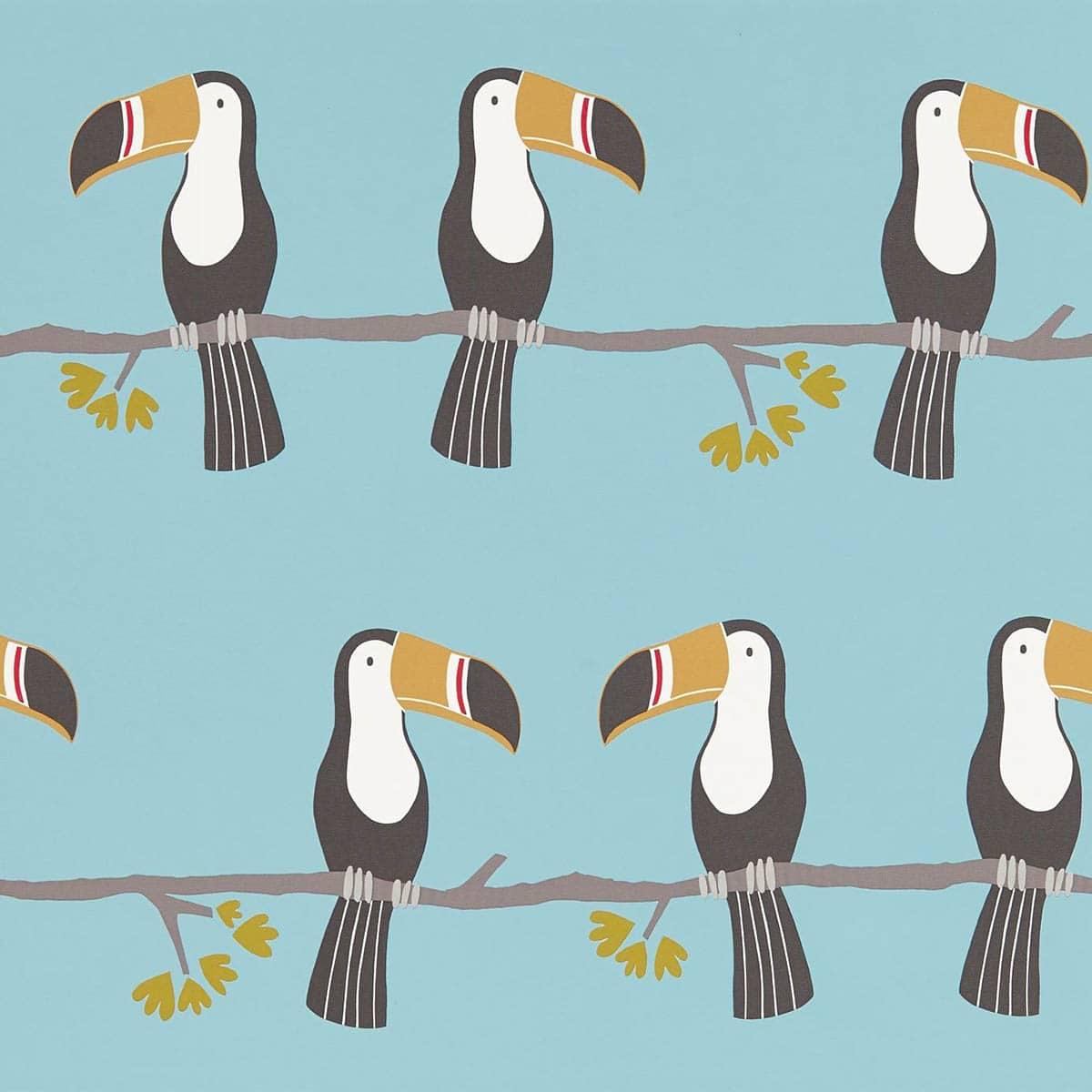 Carta da parati Scion Terry Toucan - Brand_Scion, Fantasia_Natura - Carte da parati - Scion