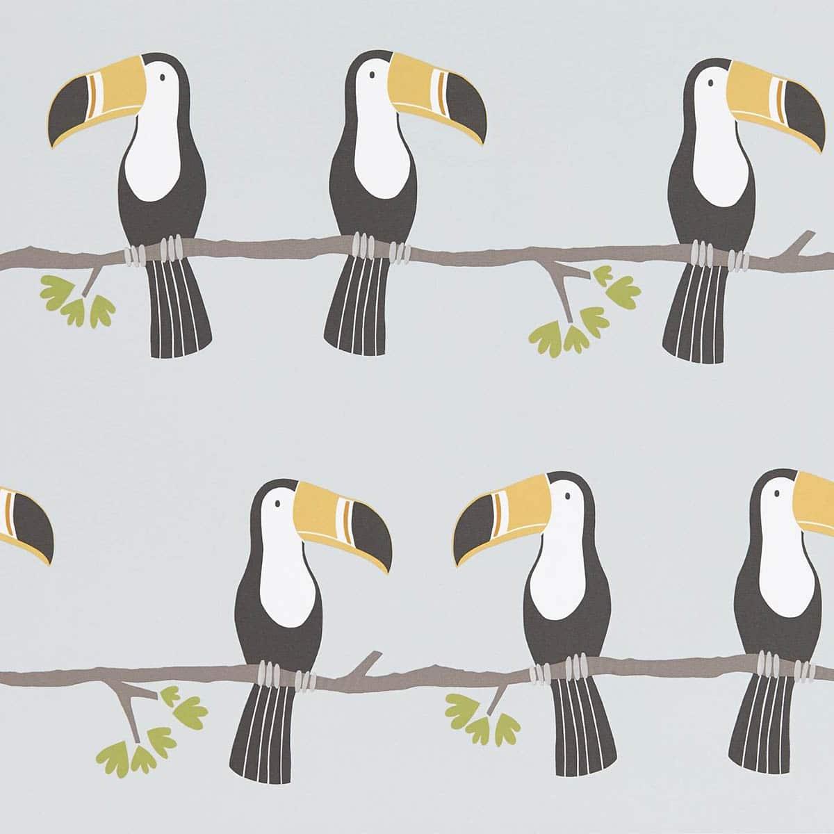 Carta da parati Scion Terry Toucan - Brand_Scion, Fantasia_Natura - Carte da parati - Scion