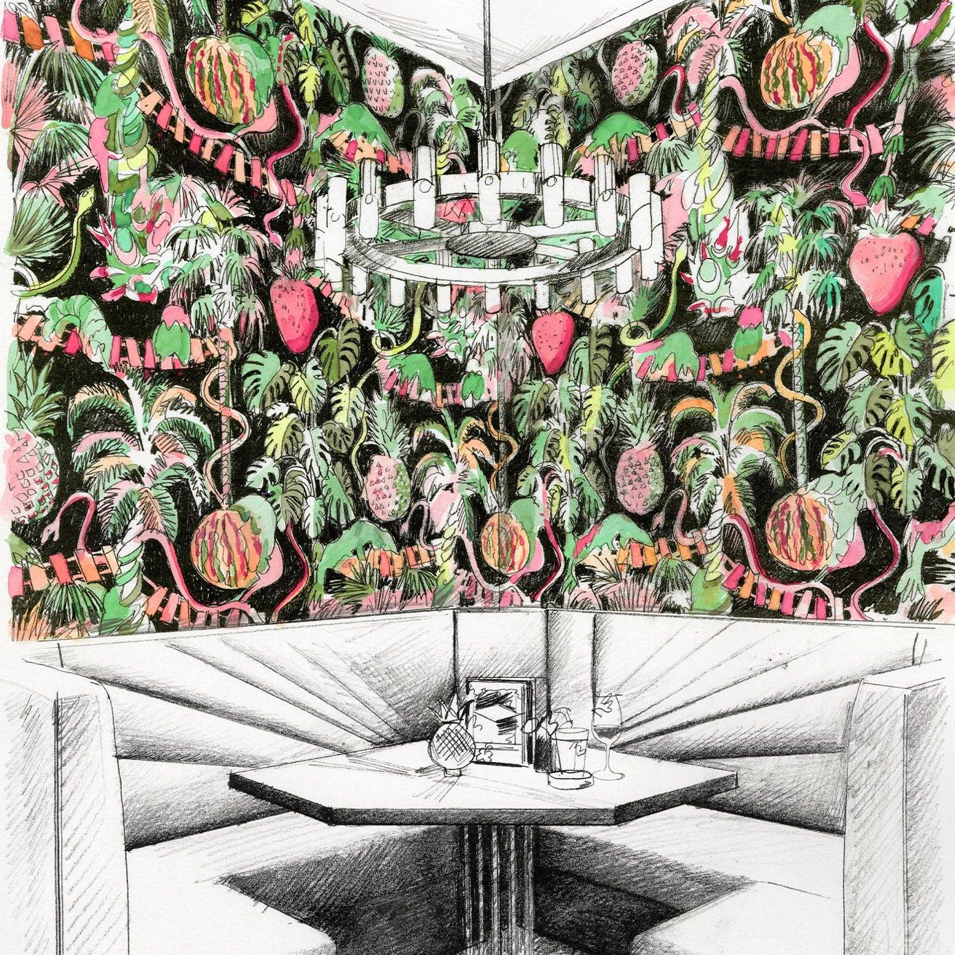 Carta da parati Zoffany Precarious Pangolins - Brand_Zoffany, Fantasia_Natura - Carte da parati - Zoffany