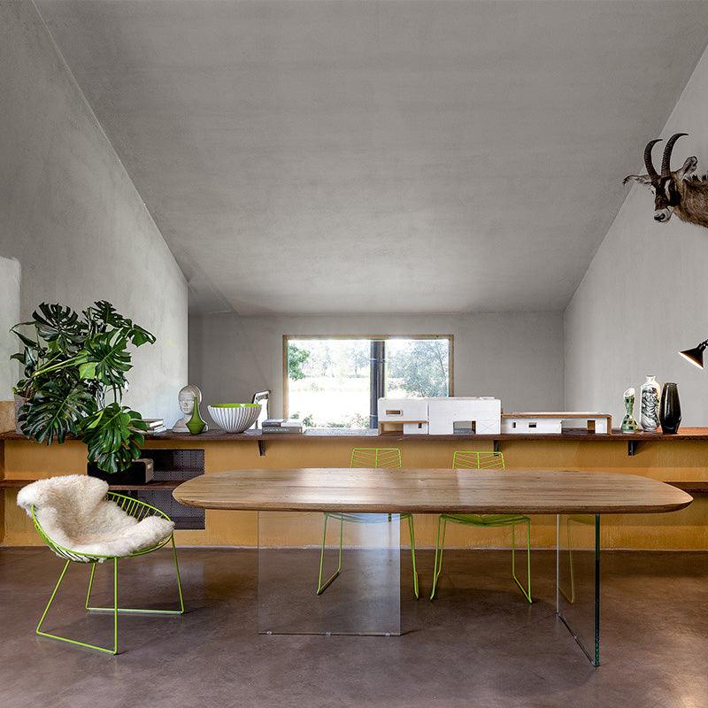 Tavolo Glicine Perpendicular 200 - Caratteristiche_Non allungabile, Devina Nais, Forma_Ovale - Tavoli - Mobilmarket