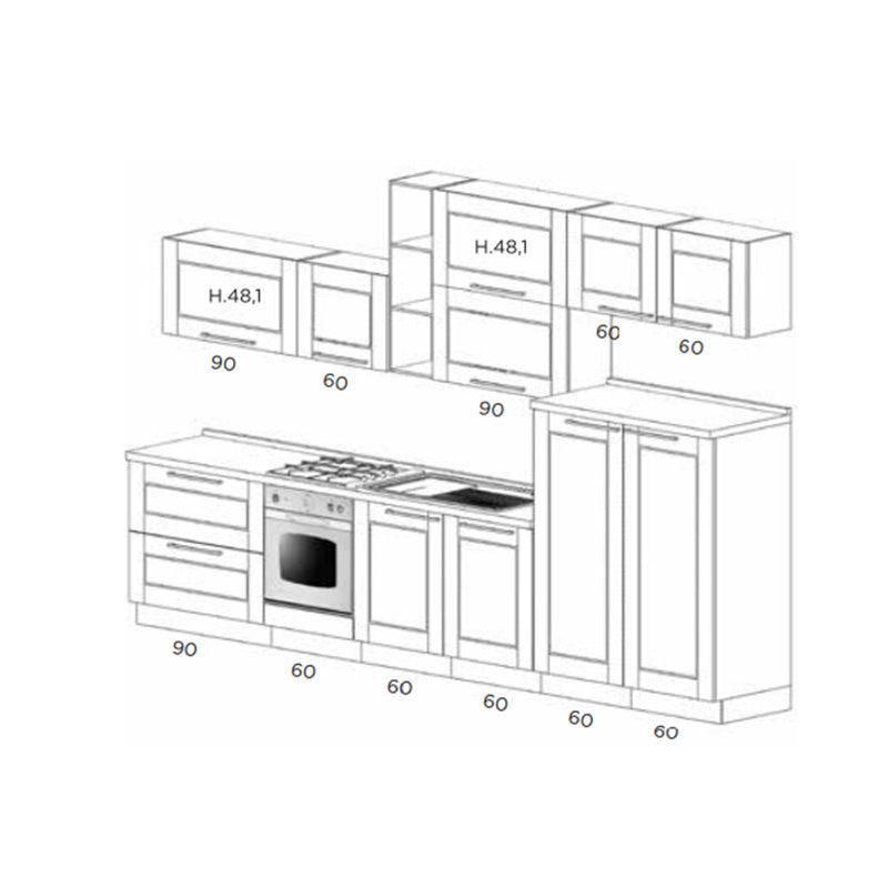 Kitchen Augustine 390 by Arredamento Italia - Netcucine, Stile_Moderno, Tipologia_Cucina lineare - Cucine - Arredamento Italia