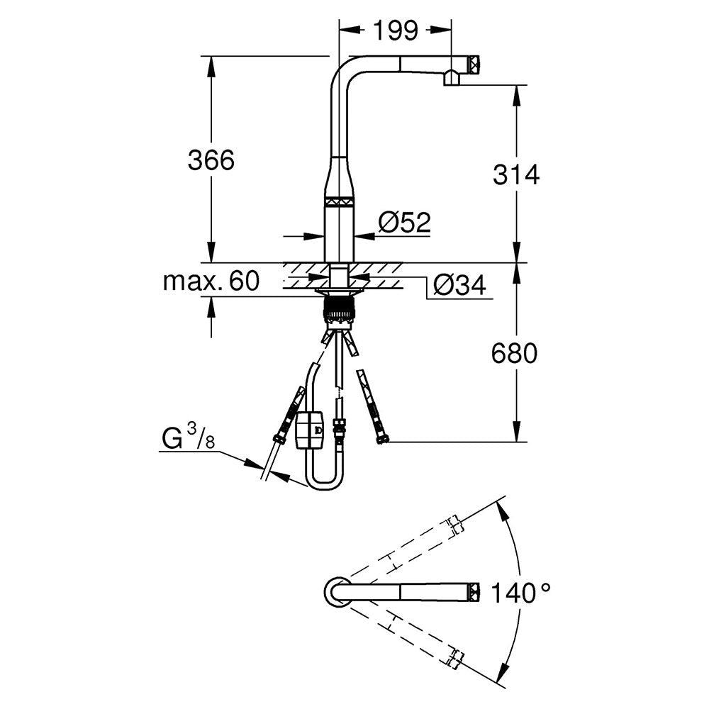 Miscelatore GROHE Essence SmartControl - Brand_Grohe, Miscelatore, Tipologia_Miscelatore - Lavelli e miscelatori - Grohe