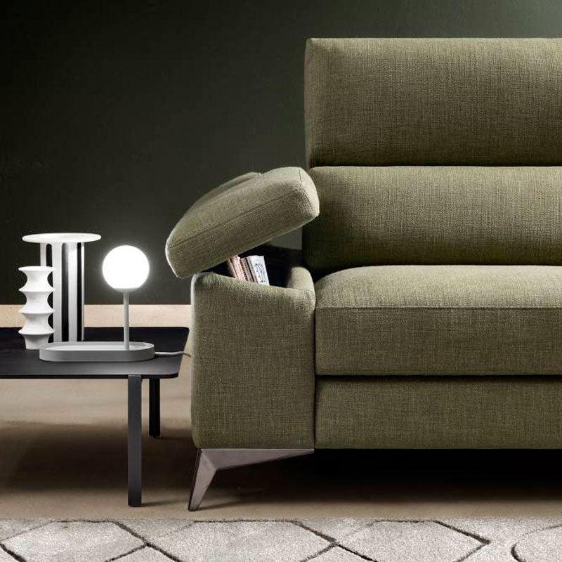 Divano Labaan Green - Caratteristiche_Sfoderabile, Forma_Lineare, Samoa - Divani - Mobilmarket