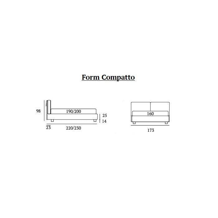 Letto Blue - Caratteristiche_Imbottito, Caratteristiche_Sfoderabile, Dimensione_Matrimoniale, Samoa - Letti - Mobilmarket