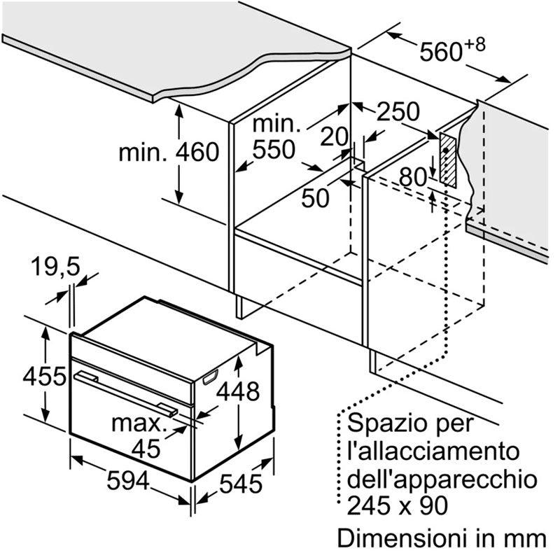 Microonde Siemens iQ700 CF834AGB1 - Brand_Siemens, Tipologia_Microonde - Elettrodomestici da incasso - Siemens