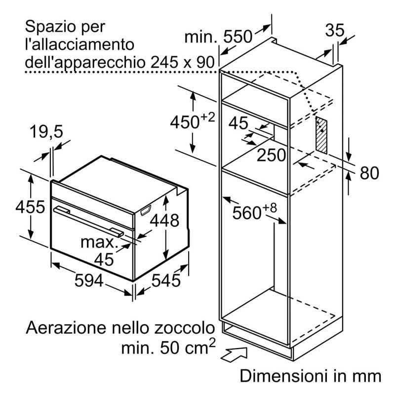 Microonde Siemens iQ700 CF834AGB1 - Brand_Siemens, Tipologia_Microonde - Elettrodomestici da incasso - Siemens